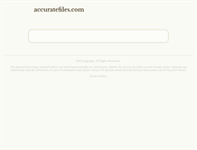 Tablet Screenshot of accuratefiles.com